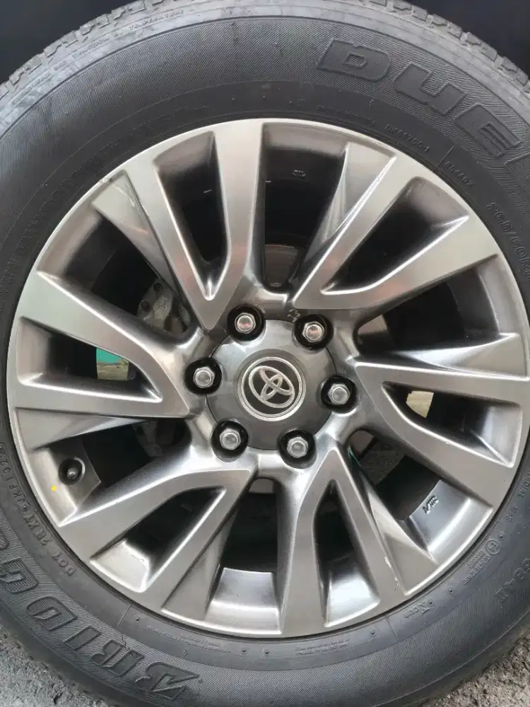 Velg Original OEM Fortuner GR 2024 Copotan Bonus Ban Bridgestone R18