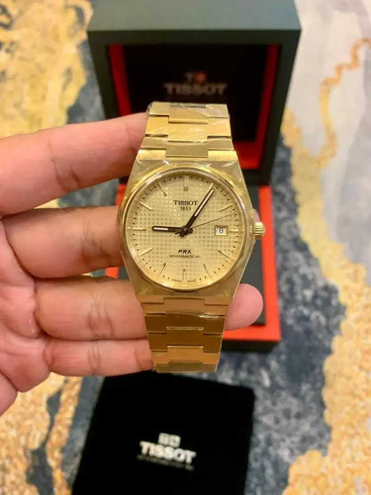 Tissot PRX Powermatic 80 40mm T-Classic T137.407.33 Gold Dial