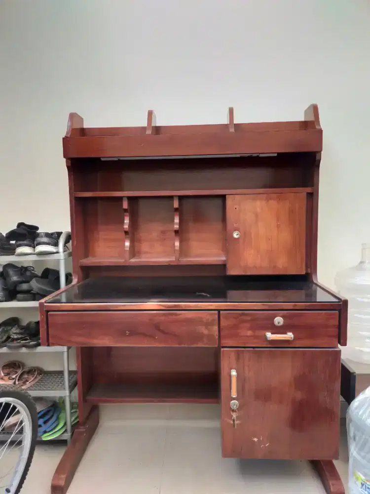 Meja belajar anak kayu jati