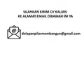 LOWONGAN PEKERJAAN PENGAWAS LAPANGAN