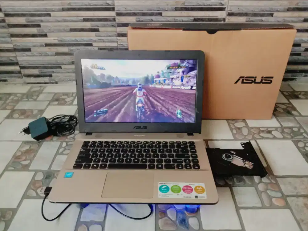 Laptop ASUS Slim + Batre AWET + Nego + Wind. 10 + BONUS Tas + Original