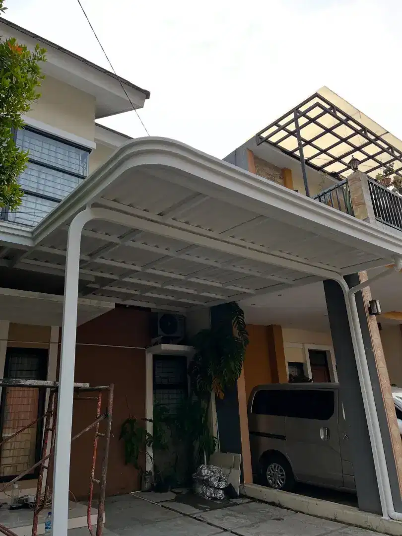 pemasangan Canopy atap alderon doubel layers