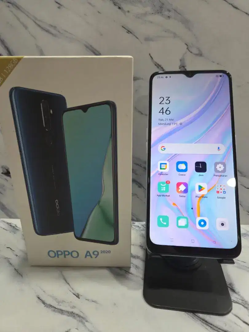 Second oppo A9 2020 box only, tombol on off keras