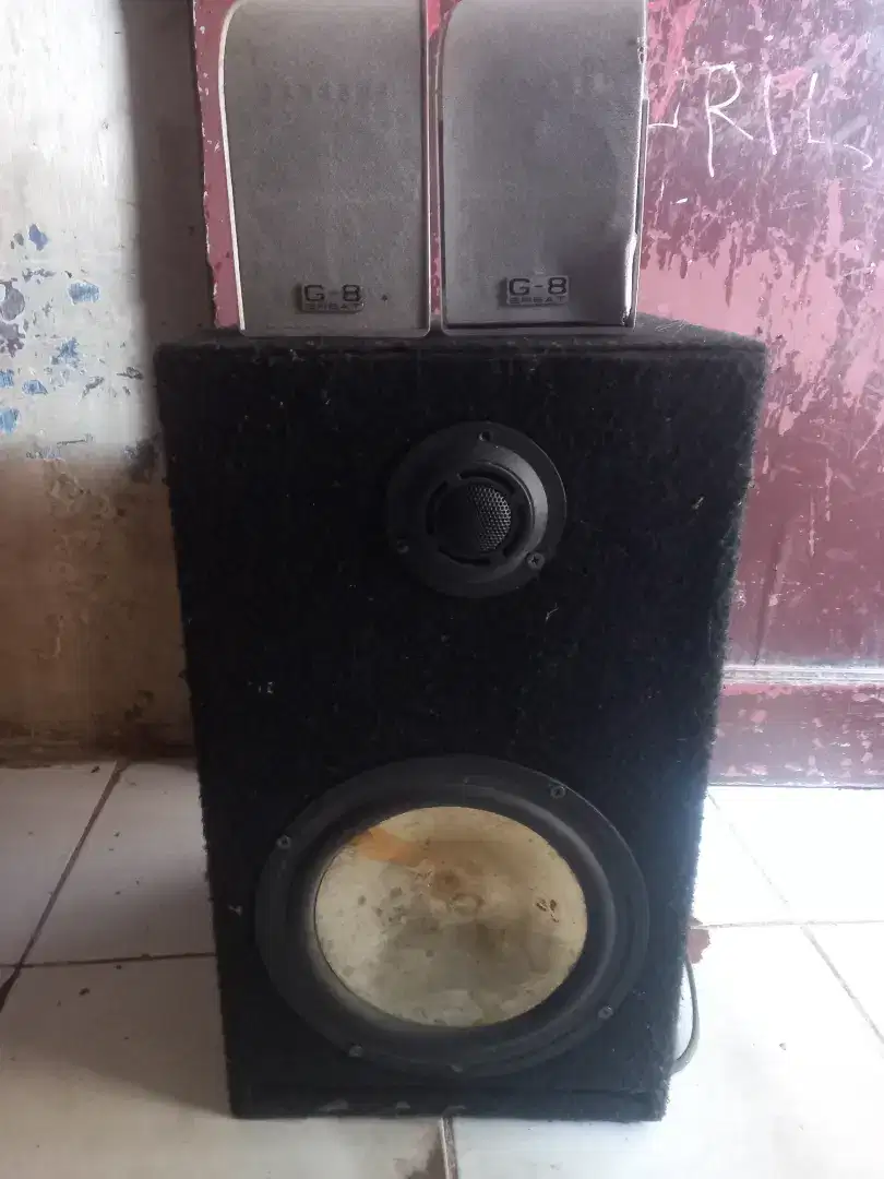 Speaker pasif polytron 8 inci dan sorond normal