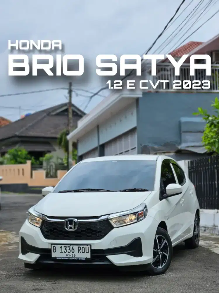 Honda brio 2023 E cvt metik full istimewa dp ceper maen cepet aja yuk