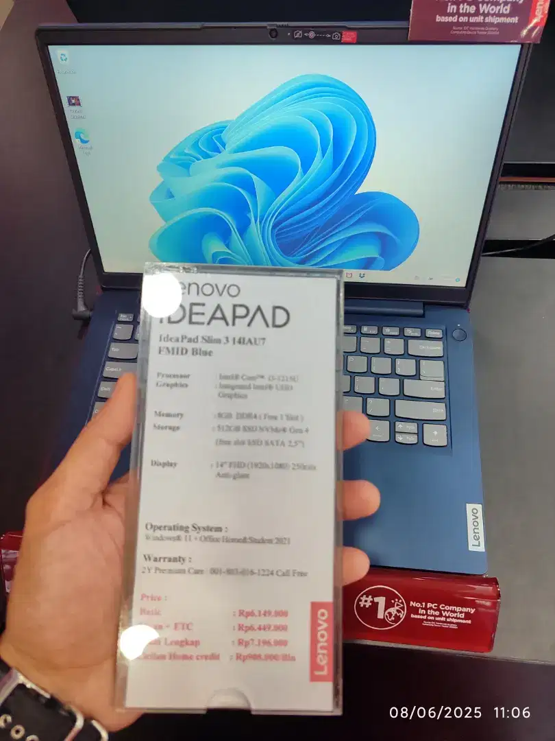 Kredit | Laptop Ideapad Slim 3 Promo free DP bunga ringan