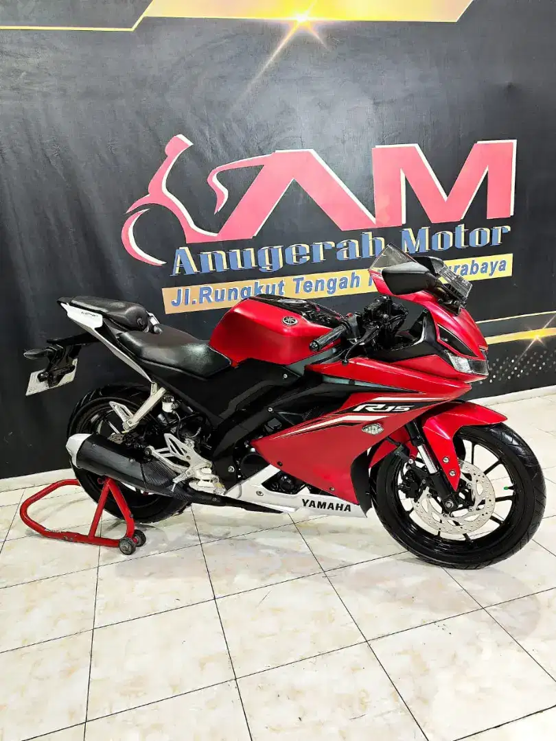 Yamaha All New R15 VVA V3 REG 2021 merah doff cakep pol