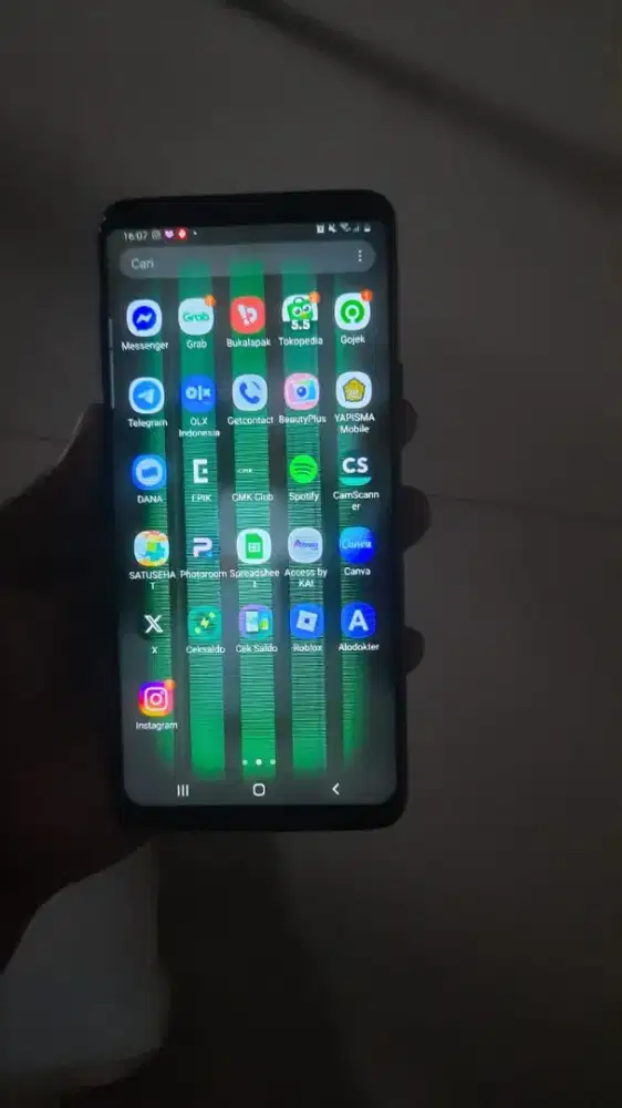 Samsung S9+ Minus Kondisi Layar Minus Seperti DiFoto