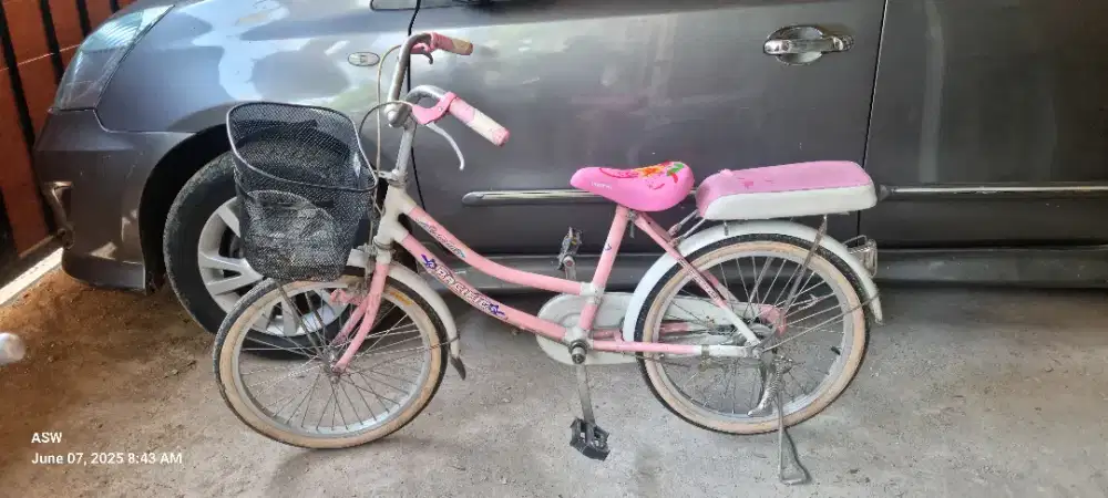 Dijual Sepeda cewek ukuran 20 inchi merk pasific