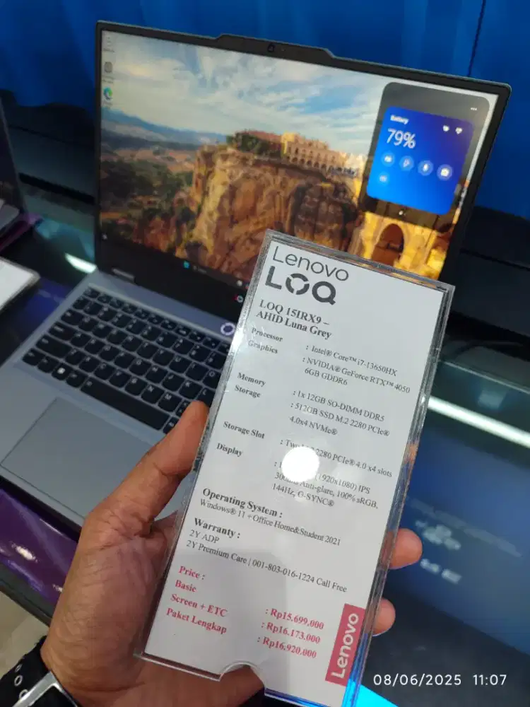 Kredit | Lenovo LOQ Core i7 Free DP bunga ringan