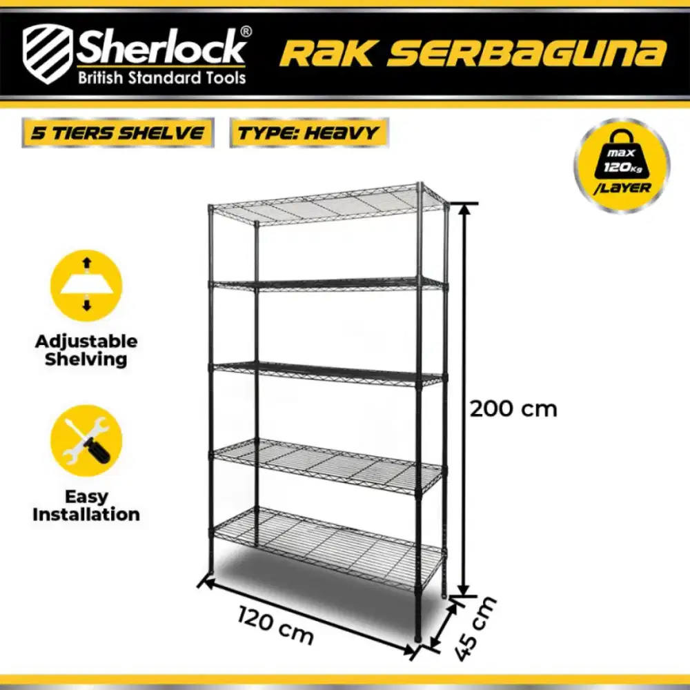 Rak Serbaguna / Tingkat / Besi Sherlock Kota Bekasi
