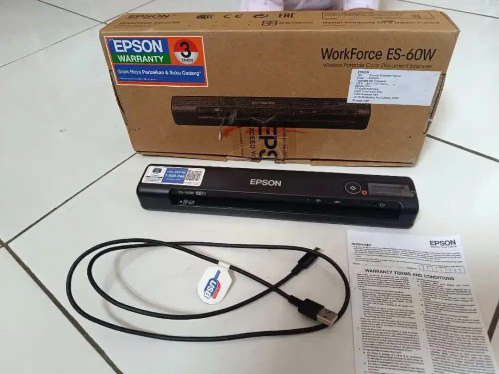 Scanner Portabel Epson ES-60W