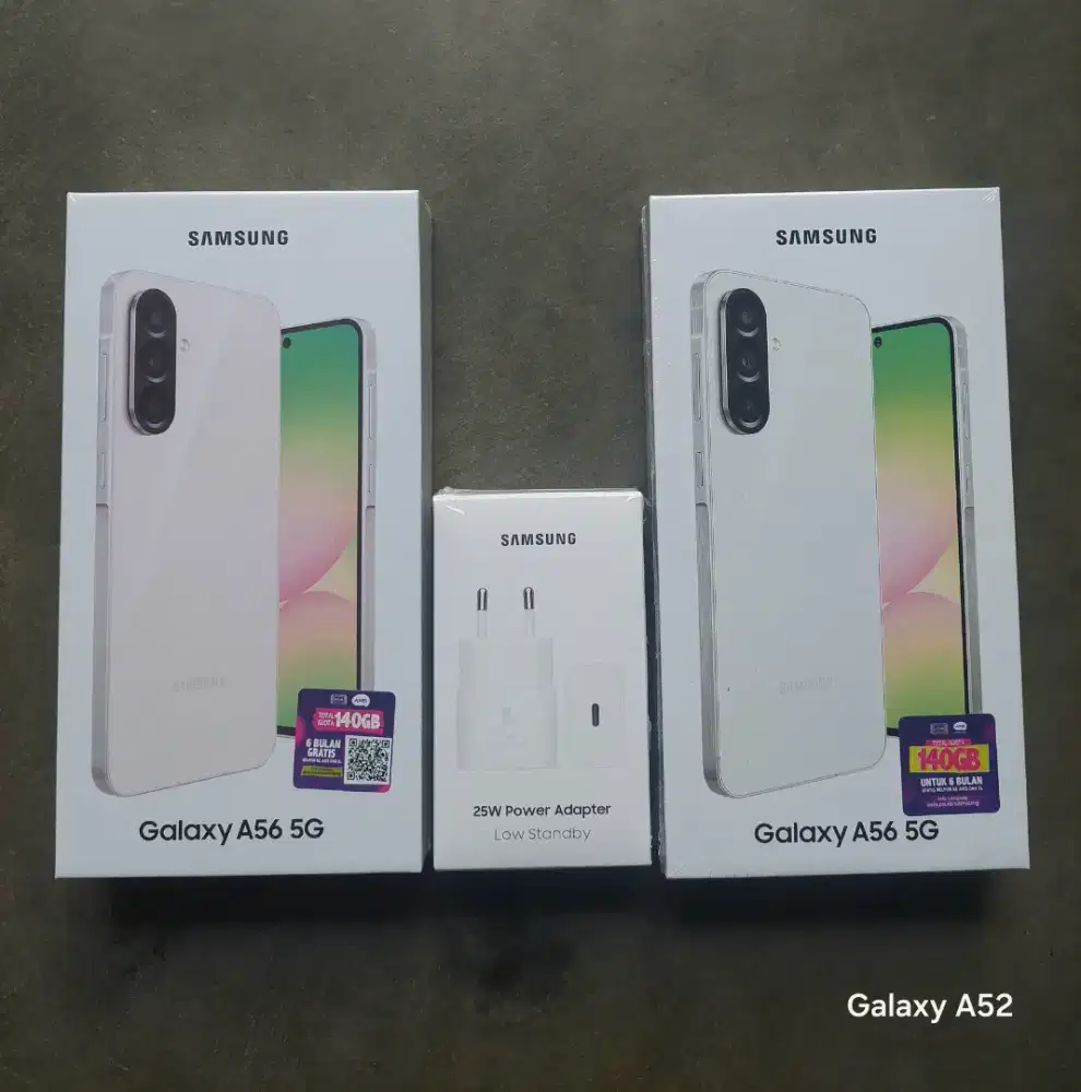 SAMSUNG GALAXY A56 8/256 NEW GARANSI RESMI ~ FREE ADAPTER SAMSUNG 25W