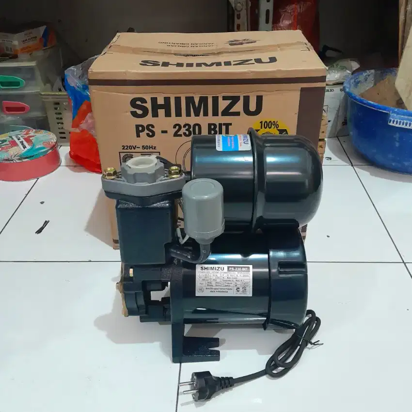 Pompa air sumur dangkal SHIMIZU PS 230 BIT otomatis