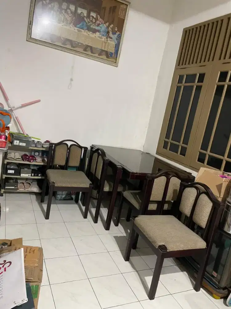 meja mkn kayu mahoni