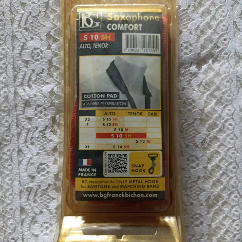 STRAP SAX ALTO/TENOR BG S10H