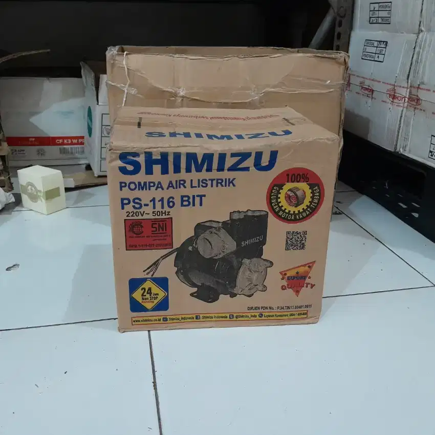 Pompa air sumur dangal SHIMIZU PS 116 BIT Non otomatis