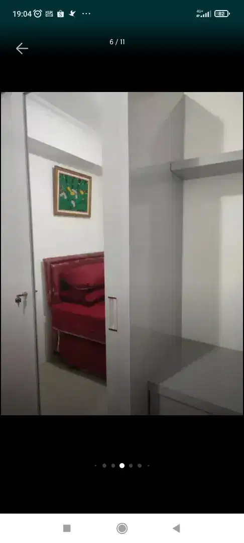 Dijual cepat  TP (nego)  1 unit apartemen lt 12 Full furnished SHM