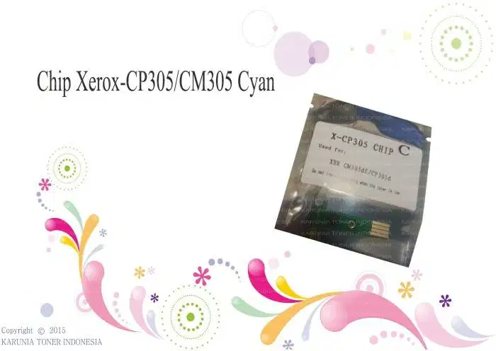 Chip Xerox-CP305/CM305 cyan Berkualitas