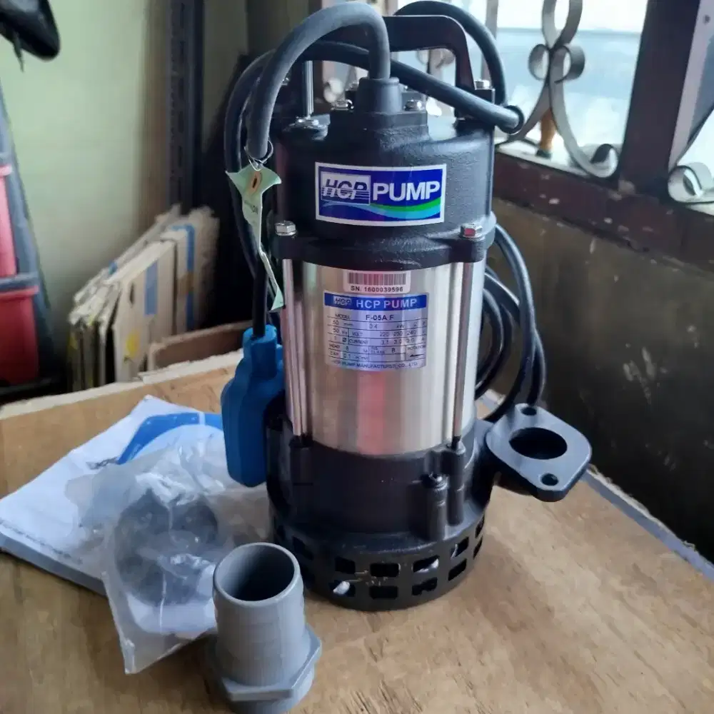 HCP F-05AF POMPA CELUP OTOMATIS AIR KOTOR SUBMERSIBLE SEWAGE PUMP