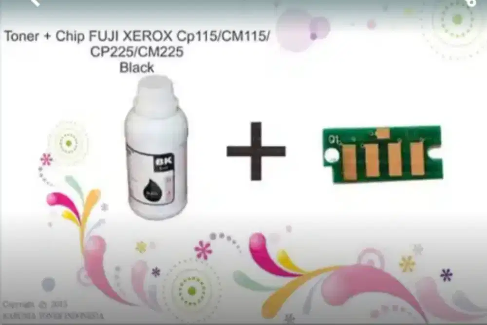 Toner + Chip FUJI XEROX Cp115/CM115/CP225/CM225 Black