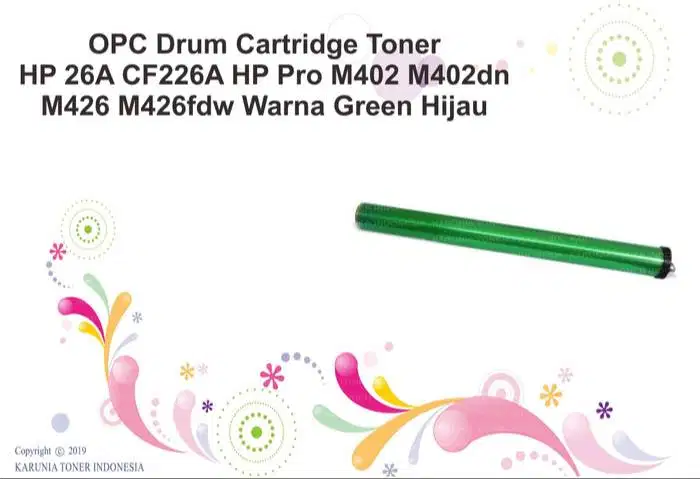 OPC Drum Cartridge Toner HP 26A CF226A M402 M402dn M426 Green Hijau