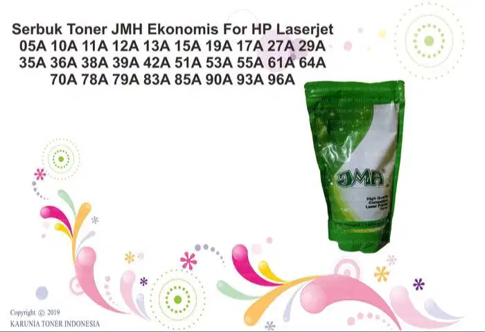 Serbuk Toner JMH Ekonomis For HP 05A 10A 11A 12A 13A 15A 19A 17A 27A