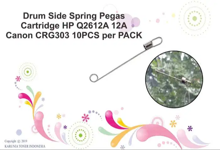 Drum Side Spring Pegas HP Q2612A 12A Canon CRG303 10PCS per PACK NEW