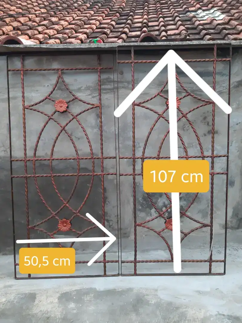 Tralis Ukuran 50,5 cm x 107 cm (4 unit)
