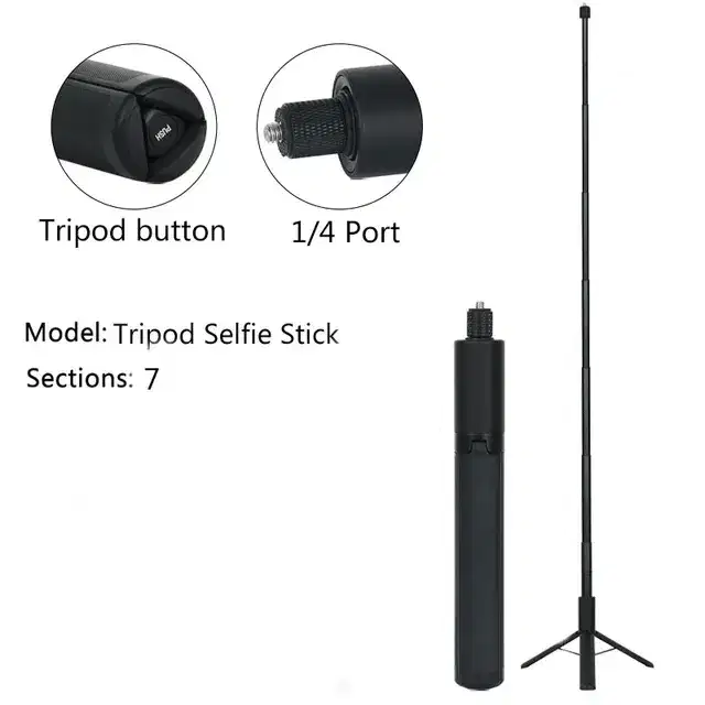 Invisible Stick 1.2 Meter with Tripod Insta360 X2 X3 X4 X5 Tongsis