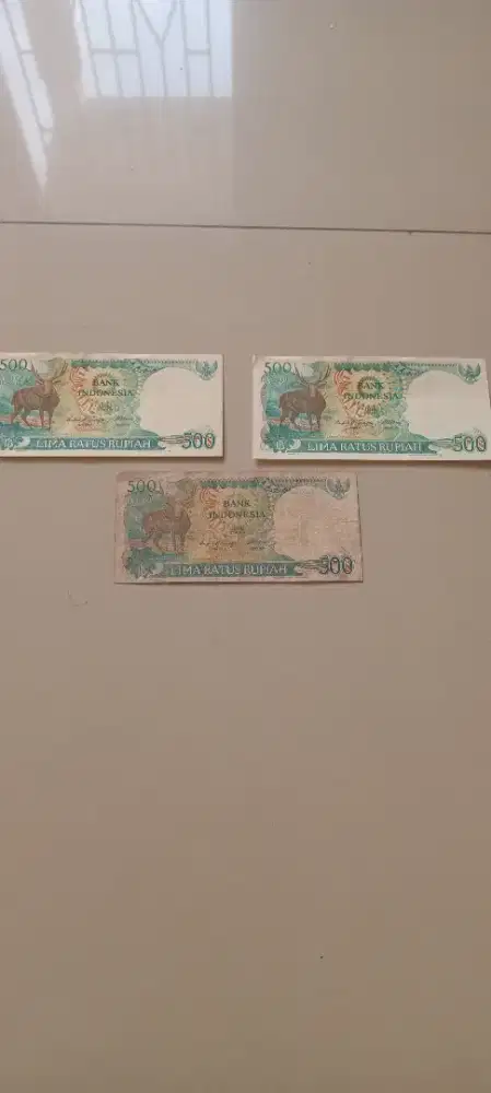 Uang Kertas Rp. 500 gambar rusa