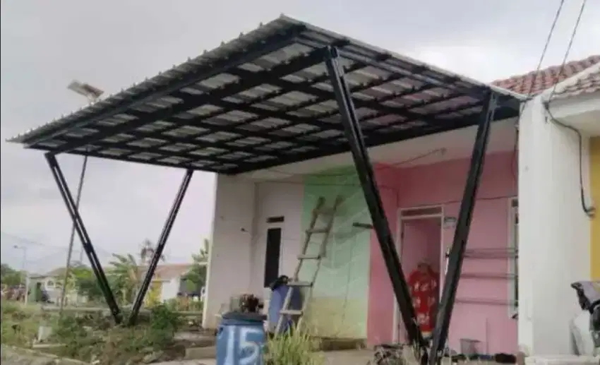 KANOPI BAJA RINGAN, HOLLO, PLAFON PVC