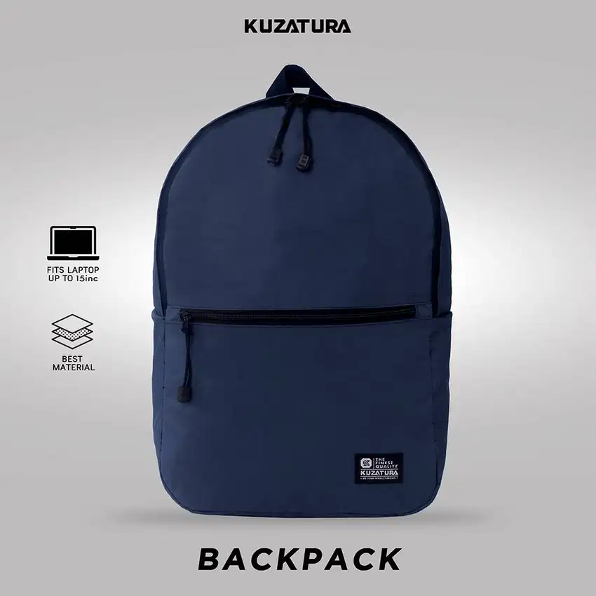 Kuzatura Tas Ransel KZS 285 Warna Navy dengan Desain Sederhana