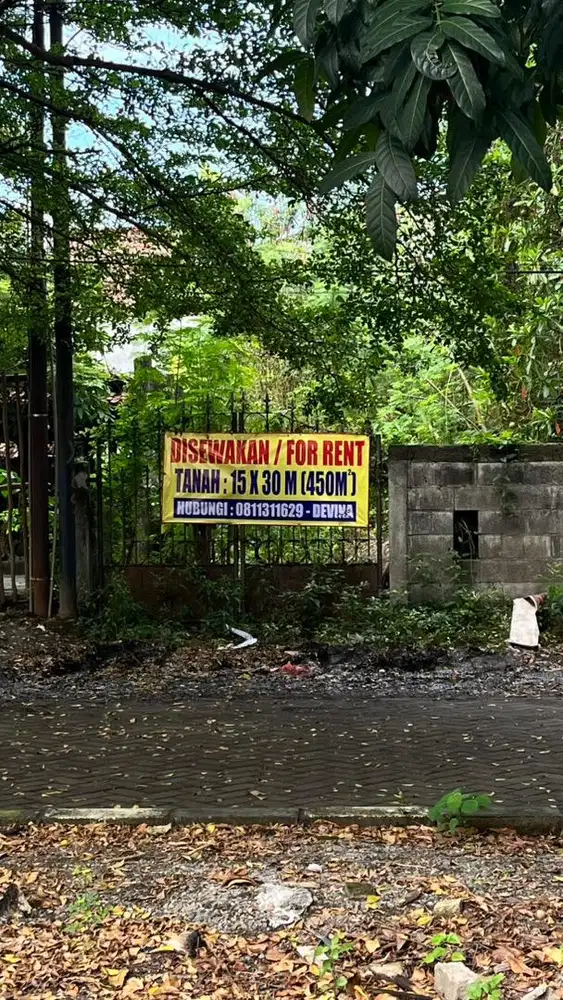 Disewakan tanah kosong persis jalan kembar