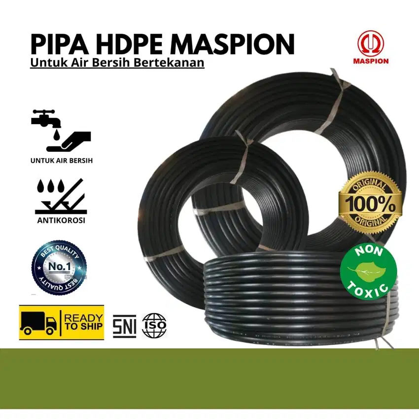 Pipa hdpe 1in-2in -3 inch ready Roll