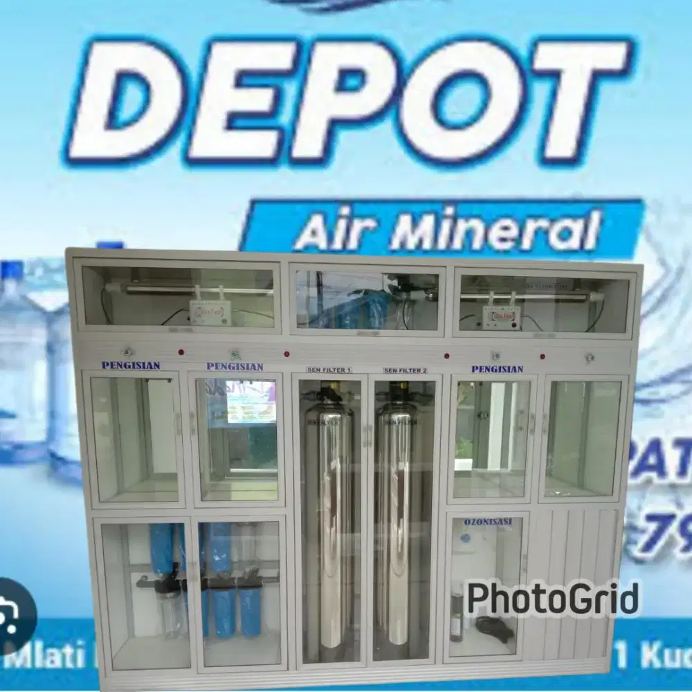 Paket lengkap depot air minum isi ulang