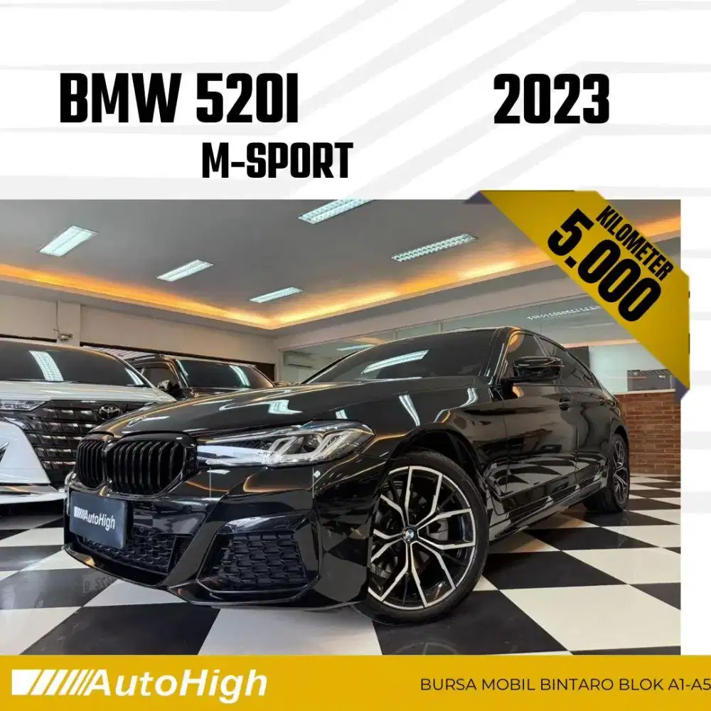 DP10% [Km5.000] 520i M-Sport 2023 Black / 530i Reg 2022 #AUTOHIGH