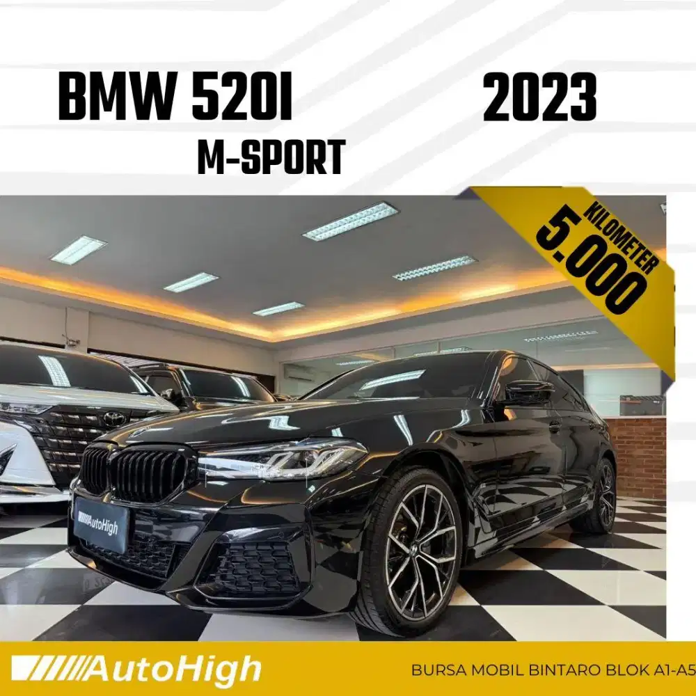 DP10% [Km5.000] 520i M-Sport 2023 Black / 330i Reg 2024 #AUTOHIGH