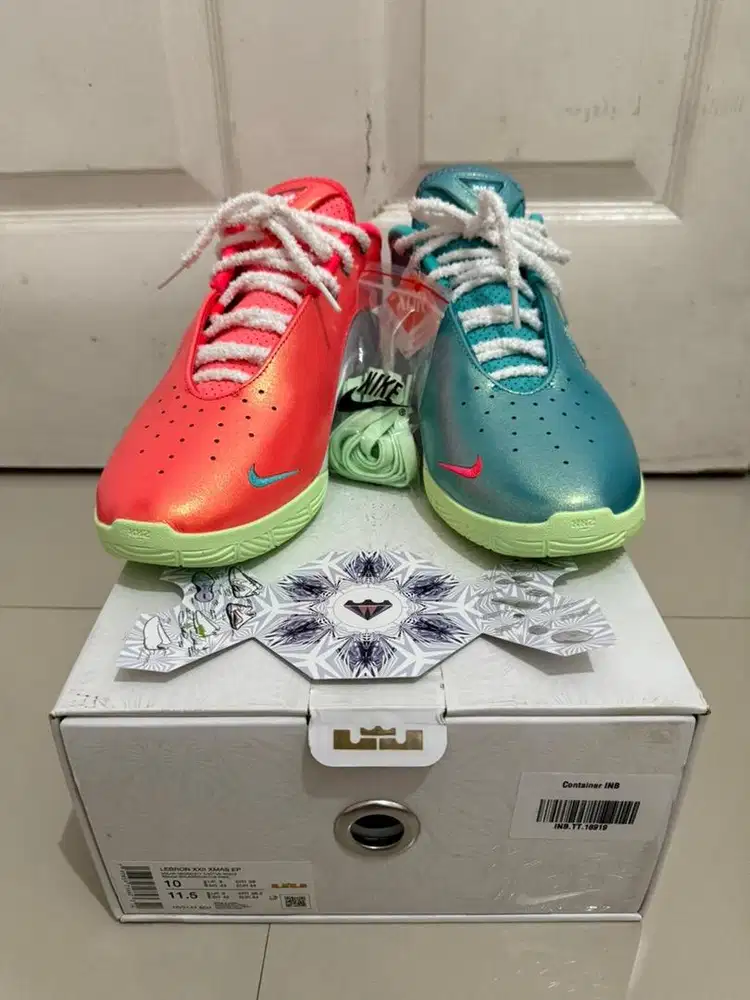 sepatu basket nike lebron james xxii lbj22 christmas NEW us10/eur44