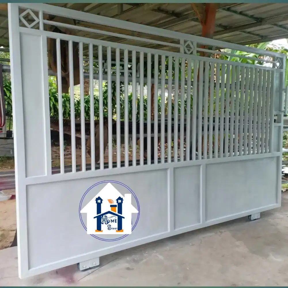 Bengkel las tralis Pintu pagar gerbang kanopi minimalis modern