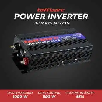 Power Inverter Mobil Pure Sine Wave DC 12V to AC 220V 1000W