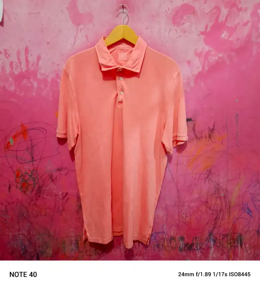 Bismillah, dijual kaos kerah Fedeli rose colour italy original