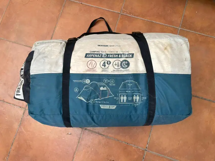 Tenda Quechua Arpenaz 4.2 Fresh & Black Bekas