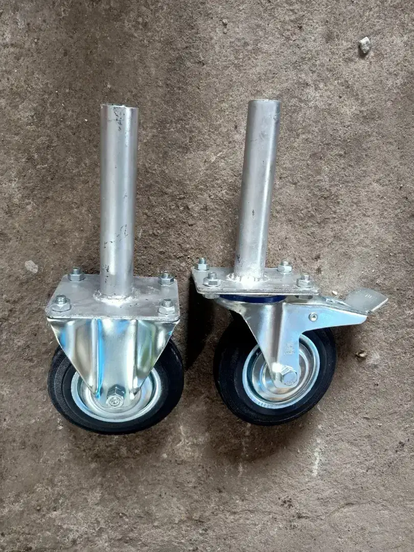 Roda Karet Scaffolding Ukuran 6 Inch Baru per Set ( 4 roda)