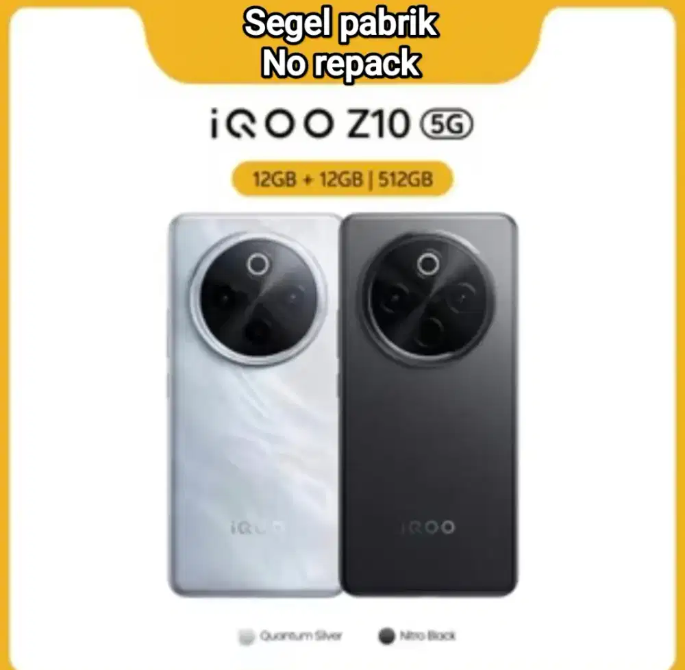 Iqoo Z10 5G 12/512. Baru. Segel pabrik. Garansi resmi 12 bulan