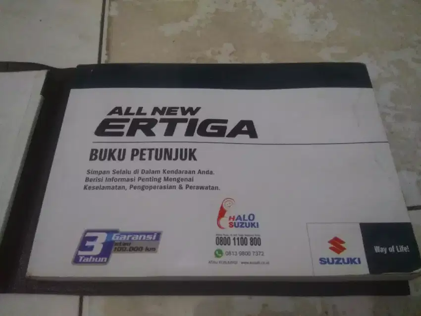 Buku Owners Manual Book Pedoman Petunjuk All New Ertiga 2018 sd 2024