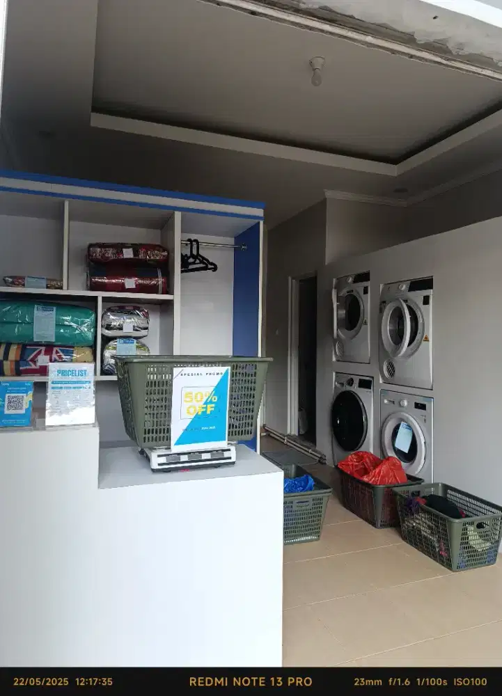 Dibutuhkan tenaga kerja laundry / freelance