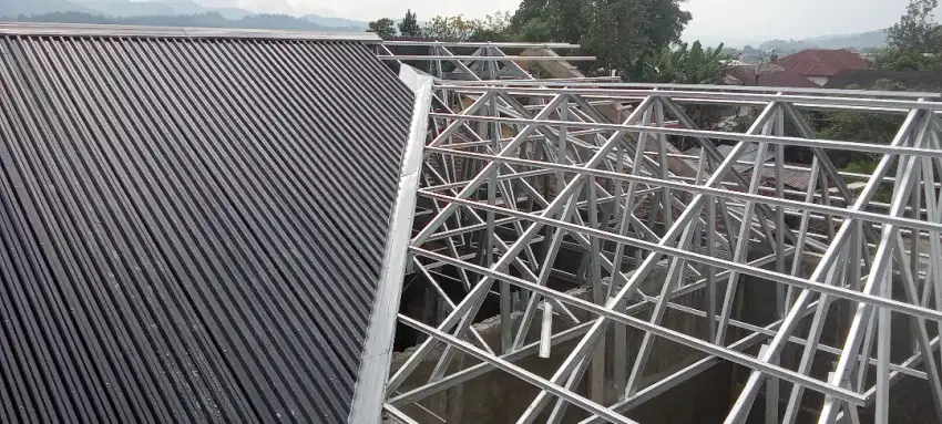 Jasa pemasangan rangka atap baja ringan & kanopi minimalis