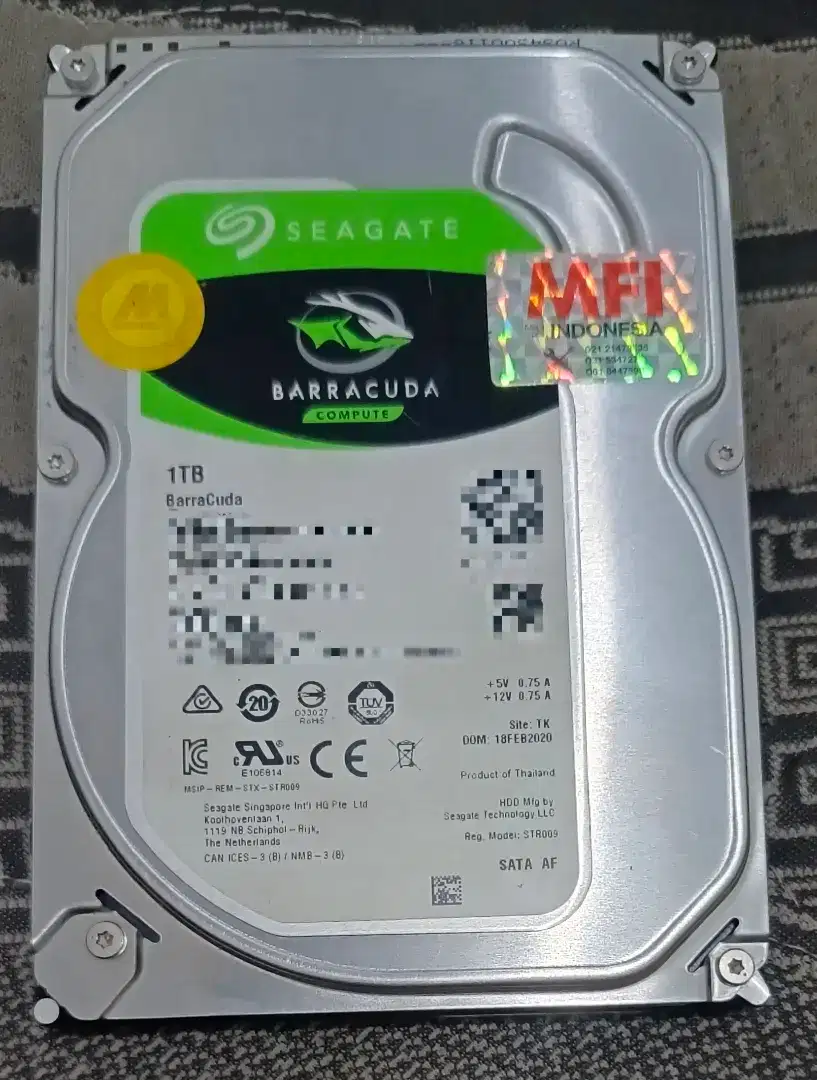 Hardisk Seagate Barracuda Computer 1TB