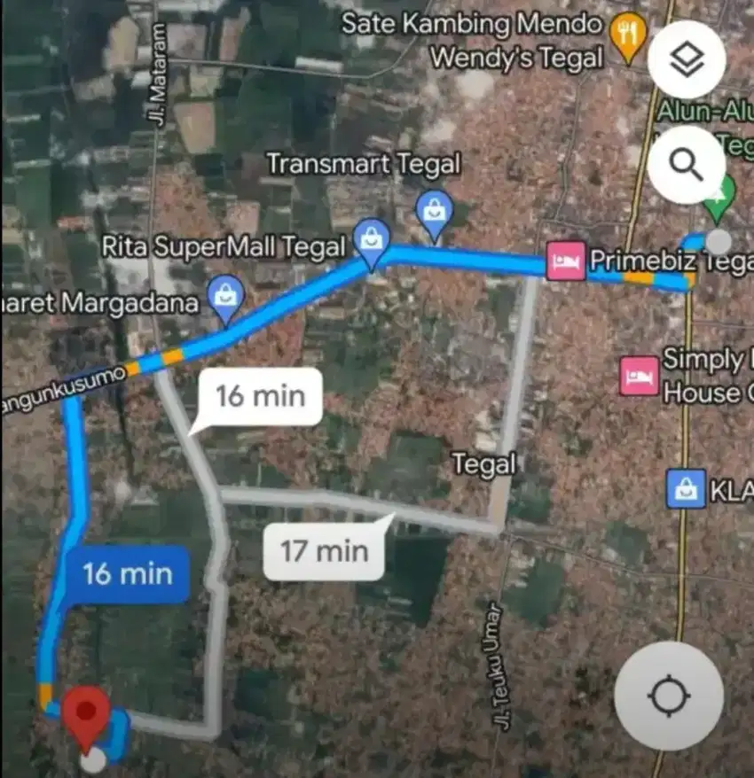Jual Tanah 222m  (2 sertifikat) (tanpa perantara)
